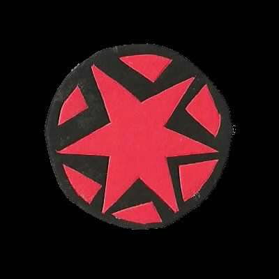 scan of a papercut simplified drawing of the tranq bomb item icon from Monster Hunter
