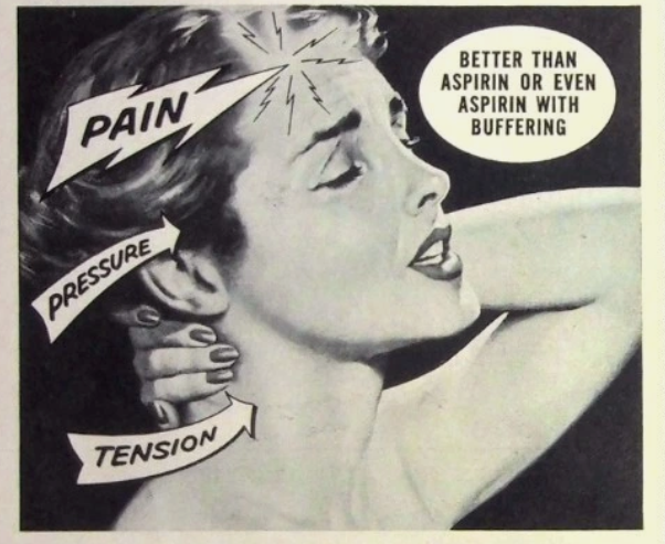 Vintage newspaper ad for Anacin Pain Releaver