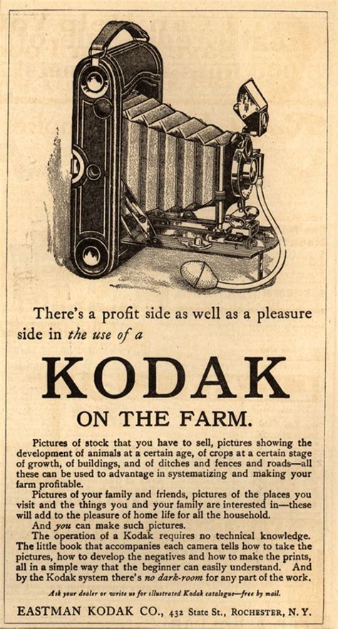 Vintage newspaper ad for Kodak cameras
