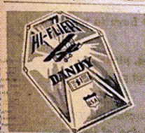 Vintage newspaper ad for a Hi-Flier airplane toy