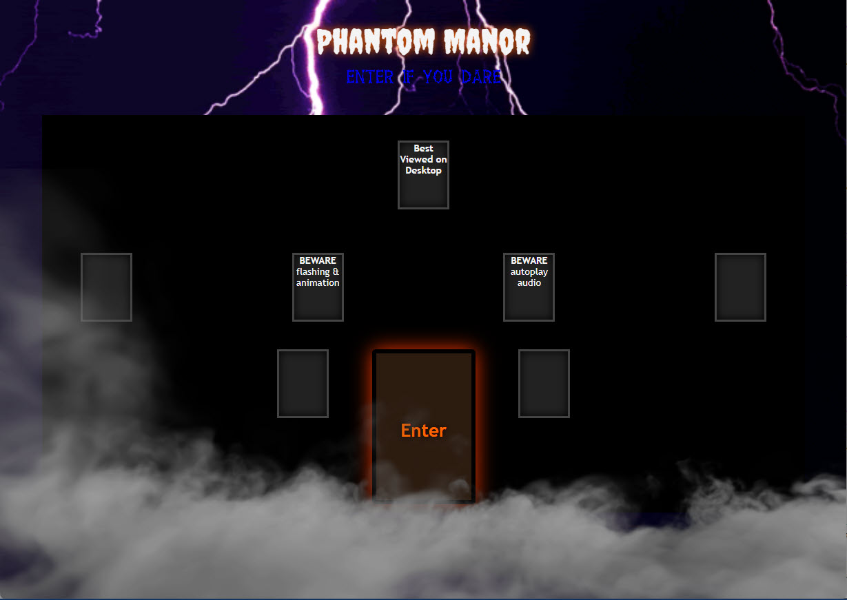 Screenshot of Phantom Manor site