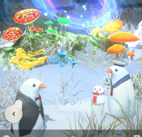 Penguin snow men screenshot of the Monster Hunter Now mobile game