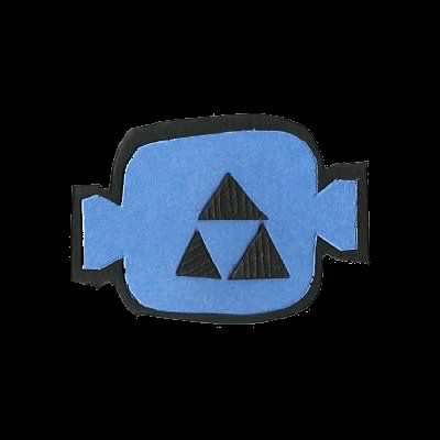 scan of a papercut simplified drawing of the meat item icon from Monster Hunter